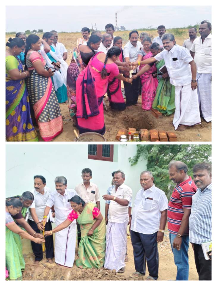 ஒட்டப்பிடாரம் தருவைக்குளம் ஊராட்சியில் அனைத்து கிராம அண்ணா மறுமலர்ச்சி திட்டத்தின் கீழ் ரூ. 17.25 லட்சம் மதிப்பில் அங்கன்வாடி மையம், ரூ. 8.65 லட்சம் மதிப்பில் பேவர் பிளாக் சாலை அமைக்கும் பணிகளை சண்முகையா எம்எல்ஏ அடிக்கல் நாட்டி துவக்கி வைத்தார்!!