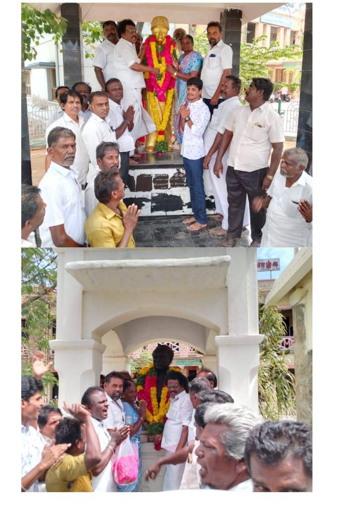 தூத்துக்குடியில் அண்ணா பிறந்தநாளை முன்னிட்டு ஓபிஎஸ் அணி சாா்பில் மாலை அணிவித்து மாியாதை செலுத்தப்பட்டது!!