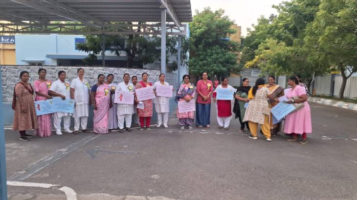தூத்துக்குடியில் பெண்களுக்கான ஆரோக்கிய நடை! மார்பக புற்றுநோய்க்கு எதிராக விழிப்புணர்வு பரப்பிய மருத்துவர்கள்!!