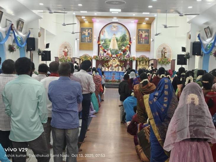 பாத்திமாநகர் பங்கு பெருவிழா – ஆயர் இவான் அம்புரோஸ் தலைமையில் திருப்பலி சிறப்பாக நடைபெற்றது!!