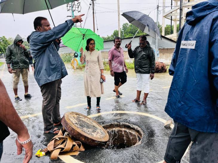 தூத்துக்குடியில் 24 மணி நேர மழைநீர் கண்காணிப்பு – மேயர் ஜெகன் பொியசாமி நேரடியாக ஆய்வு!!
