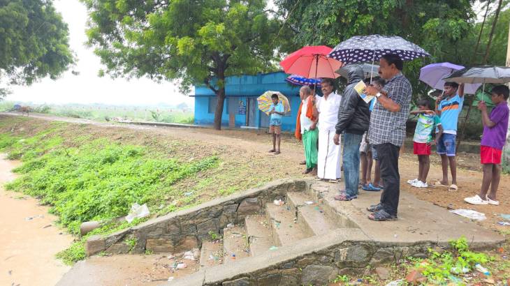 மழைக்கால முன்னெச்சரிக்கையில் தீவிரம் — ஒட்டப்பிடாரம் எம்.சி. சண்முகையா எம்எல்ஏ ஆய்வு!!