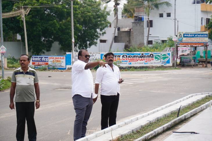 மில்லர்புரம் பகுதியில் உயர் மின் விளக்கு கோபுரப் பணிகள் விரைவில் நிறைவேறும் – மேயர் ஜெகன் பெரியசாமி ஆய்வு!!