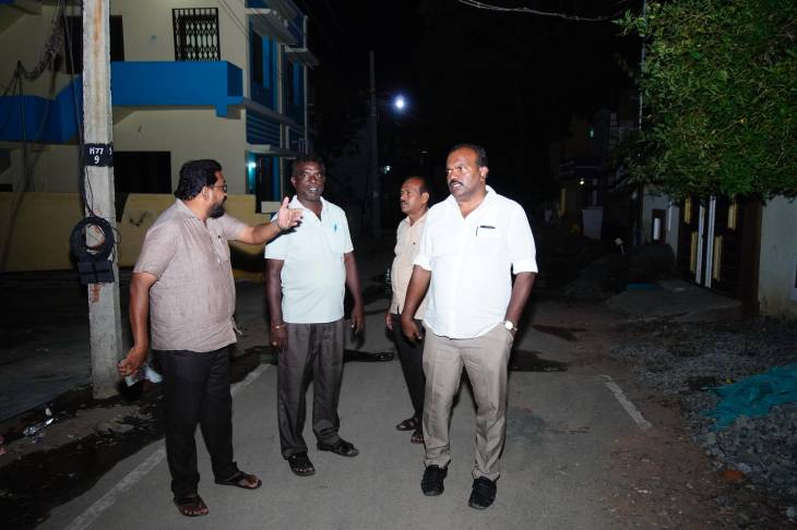 தூத்துக்குடி தெப்பக்குளம் மற்றும் கந்தசாமிபுரம் பகுதிகளில் மேம்பாட்டு பணிகளை மேயர் ஜெகன் பெரியசாமி ஆய்வு!!
