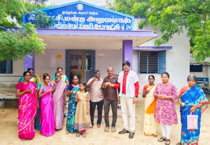 மாப்பிள்ளையூரணியில் ஆயுர்வேதா சுகாதார முகாம் – மழைக்கால நோய் தடுப்பு கசாயம் வழங்கப்பட்டது!!