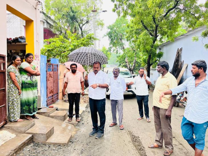 சாலை மேம்பாட்டுப் பணிகள் வேகமாக முன்னேறுகின்றன: போல்பேட்டை பகுதியில் பணிகள் நேரில் ஆய்வு!!
