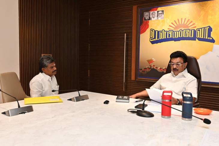 “உடன்பிறப்பே வா" நிகழ்வில் முதல்வர் மு.க. ஸ்டாலினை சந்தித்த ஒட்டப்பிடாரம் எம்.சி. சண்முகையா எம்எல்ஏ”
