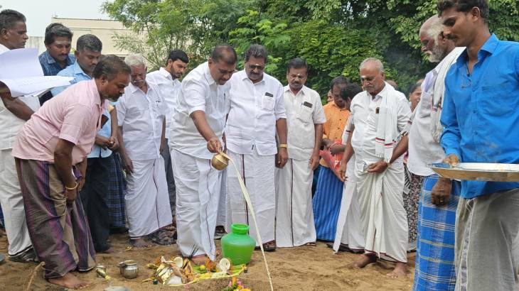 வெம்பூரில் புதிய வளர்ச்சி பணிகள் தொடக்கம் — MLA G.V. மார்கண்டேயன் தலைமையில் அடிக்கல் நாட்டப்பட்டது!!