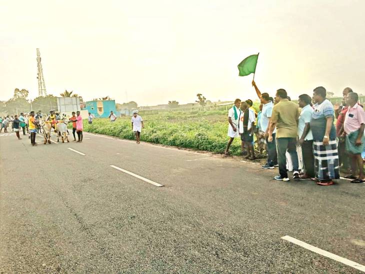 G.V. மார்கண்டேயன் எம்எல்ஏ தலைமையில் அரியநாயகிபுரத்தில் மாட்டு வண்டி எல்கை பந்தயத்திற்கு சிறப்பான தொடக்கம்!!