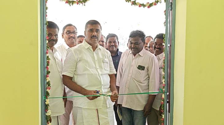 G.V.மார்கண்டேயன் திறந்து வைத்த சென்னம்பட்டி ஊராட்சி மன்ற அலுவலகம்!!
