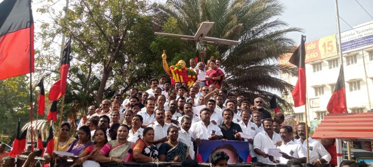 அமைச்சர் கீதாஜீவன் தலைமையில் தூத்துக்குடி முழுவதும் அண்ணா நினைவு தினம் – அமைதிப் பேரணி, மலர் அஞ்சலி, உறுதிமொழி!!